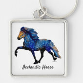 スタリーナイトカリスマのトーティングアイスランドの馬 キーホルダー (正面)