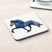 スタリーナイトカリスマのトーティングアイスランドの馬 コースター (左側)