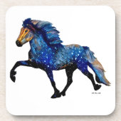 スタリーナイトカリスマのトーティングアイスランドの馬 コースター (正面)