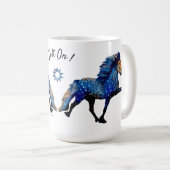 スタリーナイトカリスマのトーティングアイスランドの馬 コーヒーマグカップ (正面右)