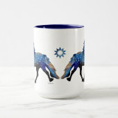 スタリーナイトカリスマのトーティングアイスランドの馬 マグカップ (中央)