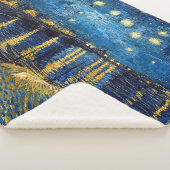 スタリーナイト・オン・ザ・ローネ | Vanゴッホ | シェルパブランケット (3/4)