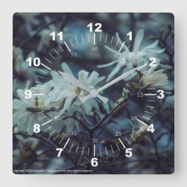 スタリーマグノリア3172 スクエア壁時計