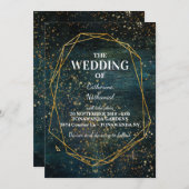 スタリー銀河系宇宙スターズドリーム結婚式招待状 招待状 (正面/裏面)