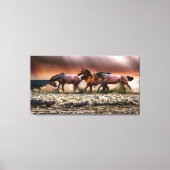 スタリ素晴らしオン遊ズの海波 キャンバスプリント (正面)