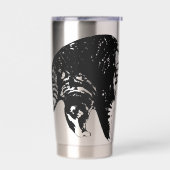 スタングロー虎猫ピーク 保温保冷タンブラー (左面)