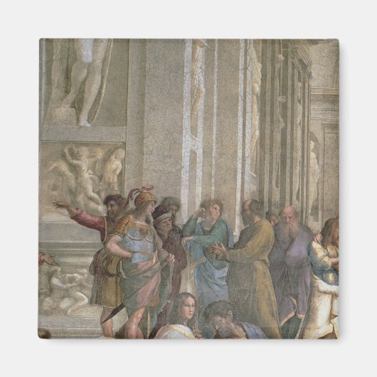 スタンザ・デラのアテネの学校 マグネット (正面)