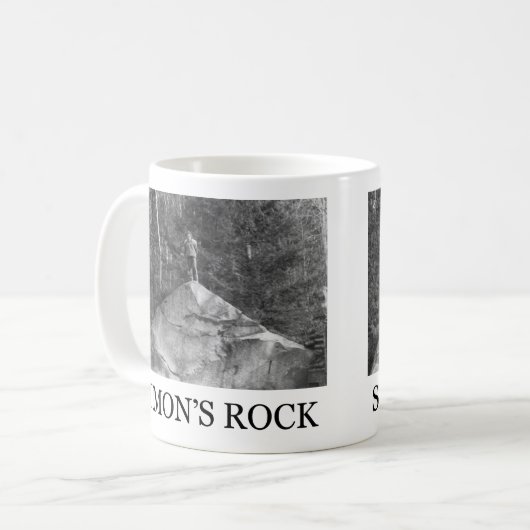 スタンダードサイズのマグカップとベティのホールの岩 コーヒーマグカップ (正面左)