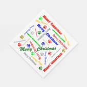 スタンダードサイズクリスマス紙ランチョンナプキン スタンダードランチョンナプキン (角)