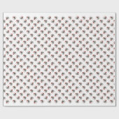 スタンダードシュナウザーサンタポーズ ラッピングペーパー (フラット)