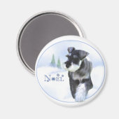 スタンダードシュナウザーノエル マグネット (正面/裏面)