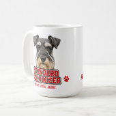 🐾 スタンダードシュナウザー愛好家の誇り 🐾 コーヒーマグカップ (正面左)