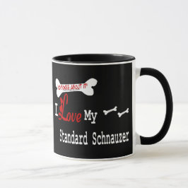 スタンダードシュナウザー(I Love)マグカップ マグカップ