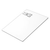 スタンダードシュナウツァードッグ漫画 ノートパッド (アングル)