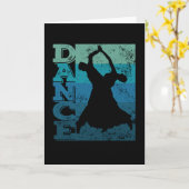 スタンダードダンス踊りカップルクイックステップ カード (黄色い花)