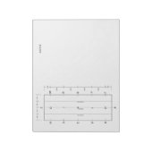 スタンダードドレッセージアリーナテンプレート馬競技会 ノートパッド (回転)