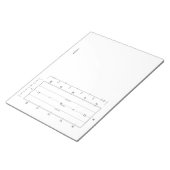 スタンダードドレッセージアリーナテンプレート馬競技会 ノートパッド (アングル)