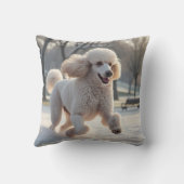 スタンダードプードルエレガント装飾用クッション クッション (裏面)