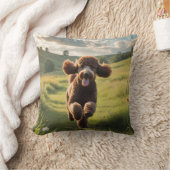 スタンダードプードルエレガント装飾用クッション クッション (ブランケット)