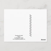 スタンダードプードルオリジナルドッグアートポストカード ポストカード (裏面)