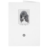 スタンダードプードルブラックパ絵画ティの曲 – Dog Art (裏面)