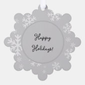 スタンダードプードルブラックパ絵画ティの曲 – Dog Art オーナメントカード (裏面)