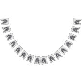 スタンダードプードルブラックパ絵画ティの曲 – Dog Art バンティングフラッグ (全)