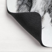 スタンダードプードルブラックパ絵画ティの曲 – Dog Art マウスパッド (コーナー)