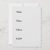 スタンダードプードルブラックパ絵画ティの曲 – Dog Art 招待状 (裏面)