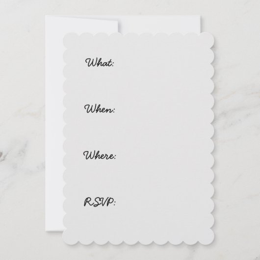 スタンダードプードルブラックパ絵画ティの曲 – Dog Art 招待状 (裏面)