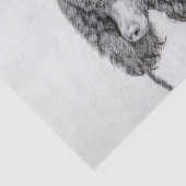 スタンダードプードルブラックパ絵画ティの曲 – Dog Art 薄葉紙 (詳細)