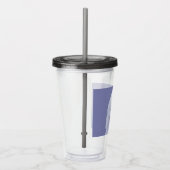 スタンダードプードル絵画ホワイトの – オリジナルドッグアート アクリルタンブラー (右)