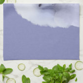 スタンダードプードル絵画ホワイトの – オリジナルドッグアート キッチンタオル (折り畳み)