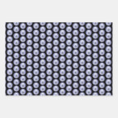 スタンダードプードル絵画ホワイトの – オリジナルドッグアート ラッピングペーパーシート (正面3)