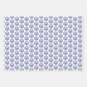 スタンダードプードル絵画ホワイトの – オリジナルドッグアート ラッピングペーパーシート (正面2)