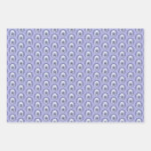 スタンダードプードル絵画ホワイトの – オリジナルドッグアート ラッピングペーパーシート (正面)