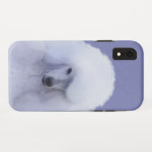 スタンダードプードル絵画ホワイトの – オリジナルドッグアート Case-Mate iPhoneケース (裏面(横))