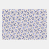 スタンダードポ絵を描ードルズホワイトオリジナルドッグアート ラッピングペーパーシート (正面)