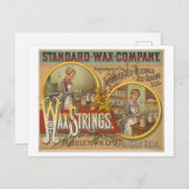 スタンダードワックス社の糸のヴィンテージ広告 ポストカード (正面/裏面)