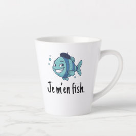 スタンダード ラテ マグ - Je m'en fish (私には関係ない)