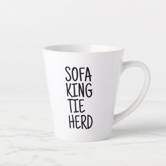スタンダード ラテ マグ - Sofa King Tie Herd (右)