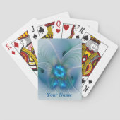 スタンディングオベーション抽象芸術ブルーフラクタルアート名 トランプ (裏面)