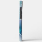 スタンディングオベーション、アブストラクトブルーターコイズフラクタル Case-Mate iPhoneケース (裏面 / 左)