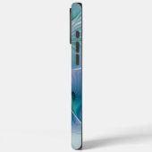 スタンディングオベーション、抽象的なブルーターコイズフラクタル Case-Mate iPhoneケース (裏面 / 左)