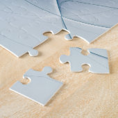 スタンディングオベーション、抽象芸術ブルーターコイズフラクタル ジグソーパズル (側面)