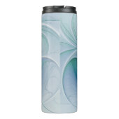 スタンディングオベーション、抽象芸術ブルーターコイズフラクタル タンブラー (裏面)