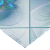 スタンディングオベーション、抽象芸術ブルーターコイズフラクタル テーブルクロス (アングル)