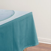 スタンディングオベーション、抽象芸術ブルーターコイズフラクタル テーブルクロス (インサイチュ)