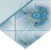 スタンディングオベーション、抽象芸術ブルーターコイズフラクタル テーブルクロス (アングル)