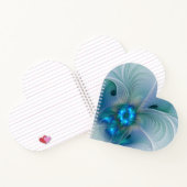 スタンディングオベーション、抽象芸術ブルーターコイズフラクタル ノートブック (内部)